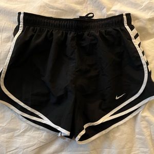 Women’s black Nike running shorts